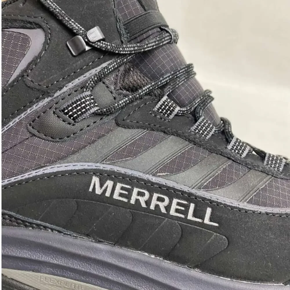 Merrel Men´s Black Moab Speed 2 Thermo Mid Waterproof Boots Sz 8 New